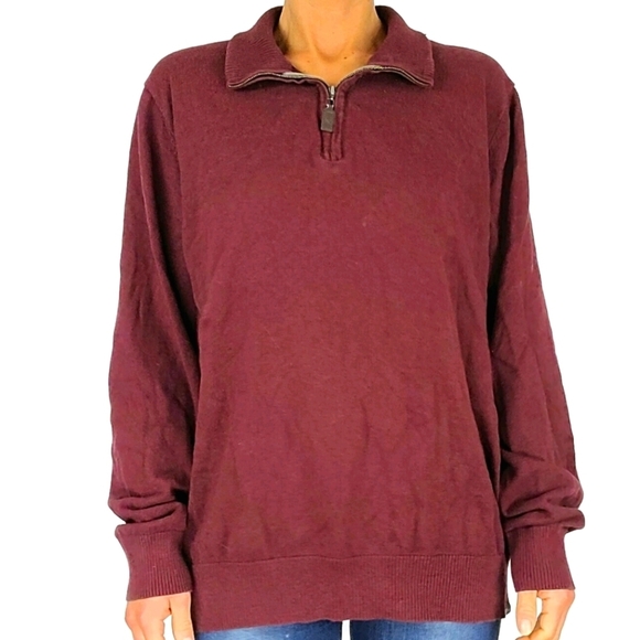 Eddie Bauer Cotton Merino Wool Sweater Sz. TLarge - Picture 1 of 7